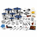 FUNITE Ultimate 120-Piece Stainless Steel Cookware Set: Complete Culinary Collection (16cm - 28cm)
