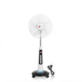 🔥 18-Inch Rechargeable Standing Fan with LED Light & USB Ports – Perfect Home Comfort ☀️💡