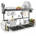 Over-Sink Dish Drying Rack – Big Size Space-Saving Kitchen Organizer 🖤✨
