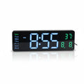 Large LED Digital Wall Clock – Modern Digital Clock⏰ with Clear Display, Showing Time, Date, and Temperature, Perfect for Homes, Offices, and Clinics