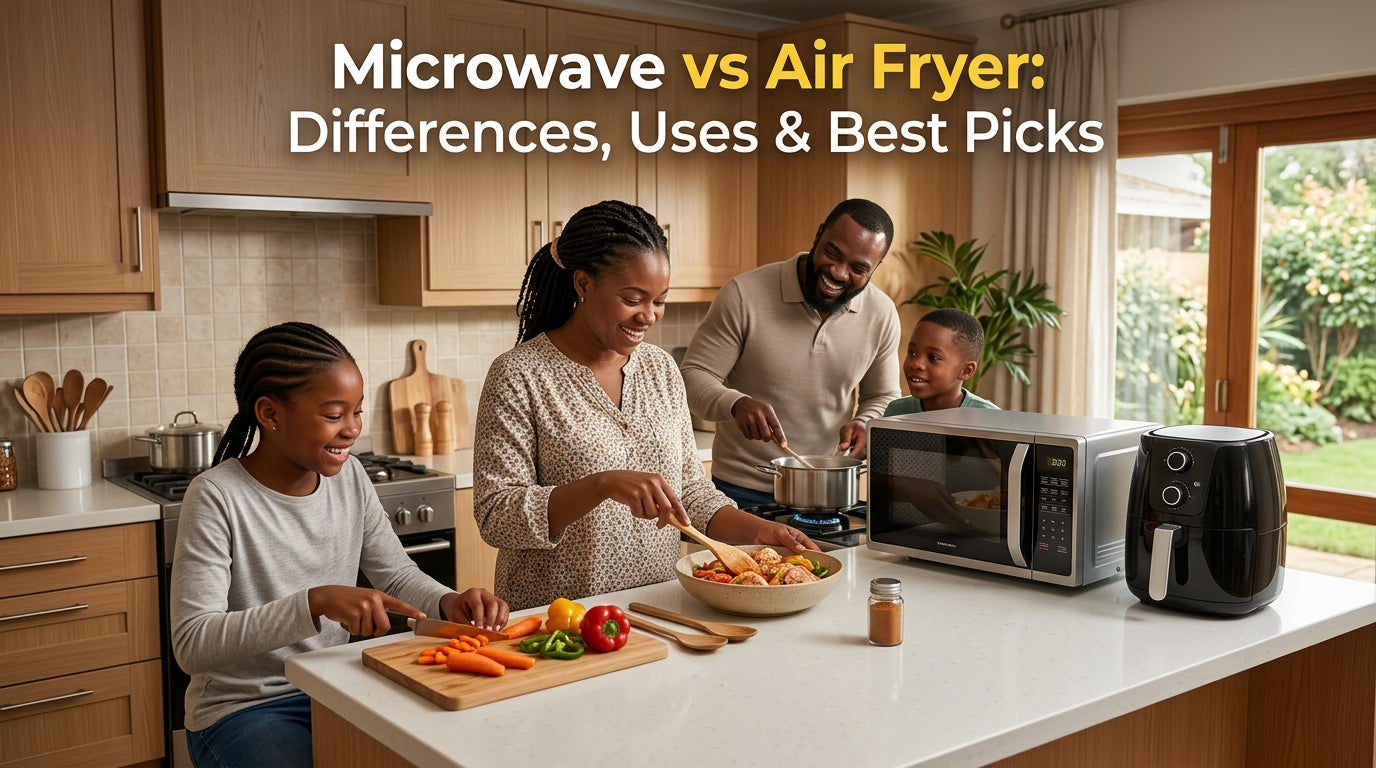 microwave oven in a modern home kitchen used for quick and easy cooking