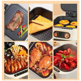 10-in-1 Electric Cooker Double Pan Grill – Nonstick Cooker