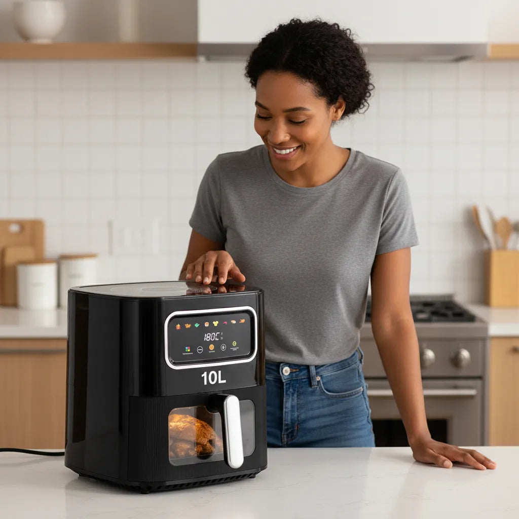 SilverCrest 10L Air Fryer – Roast, Grill, Bake & Fry with One Powerful Machine