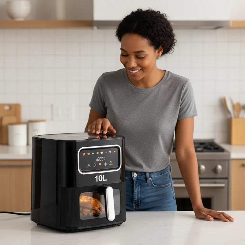 SilverCrest 10L Air Fryer – Roast, Grill, Bake & Fry with One Powerful Machine