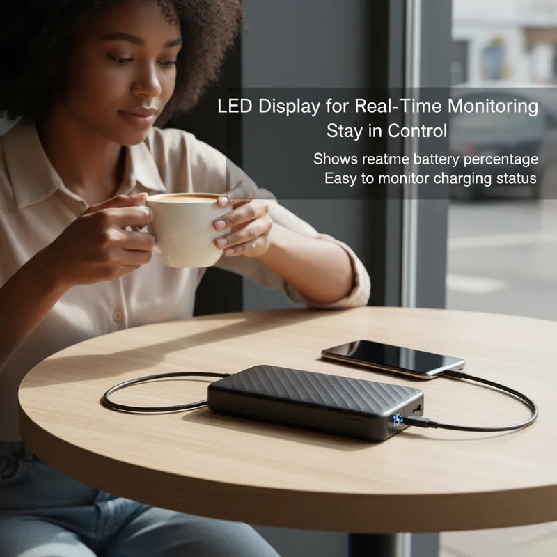Morgan Marquis 10,000mAh Power Bank – Ultra Fast Charging Portable Battery ⚡