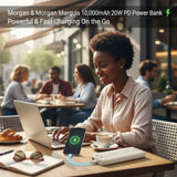 Morgan Marquis 10,000mAh Power Bank – Ultra Fast Charging Portable Battery ⚡