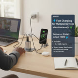 🔌 Anker 100W GaN 3-Port Charger – Power, Speed & Control in One 🔥