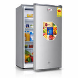 H&A 105L Mini Fridge (BC105) - 87cm Tall, Powerful Cooling - Silver Finish