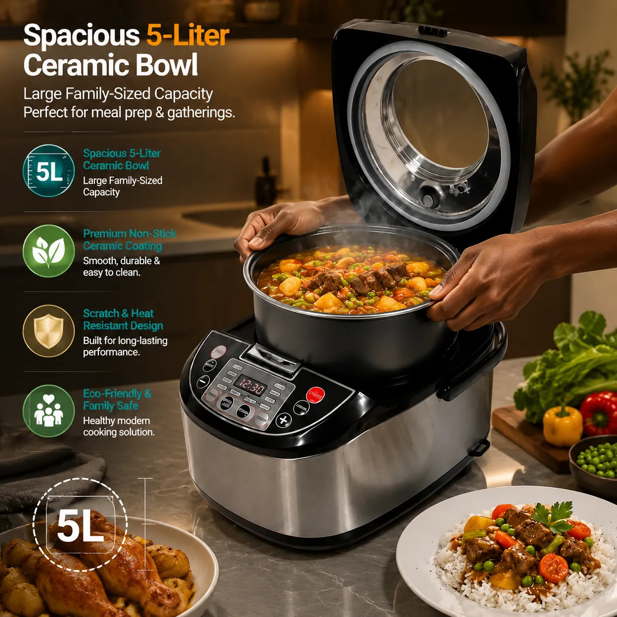Redmond MultiPro RMC-M988 11-in-1 Smart Multicooker & Steamer - 5L