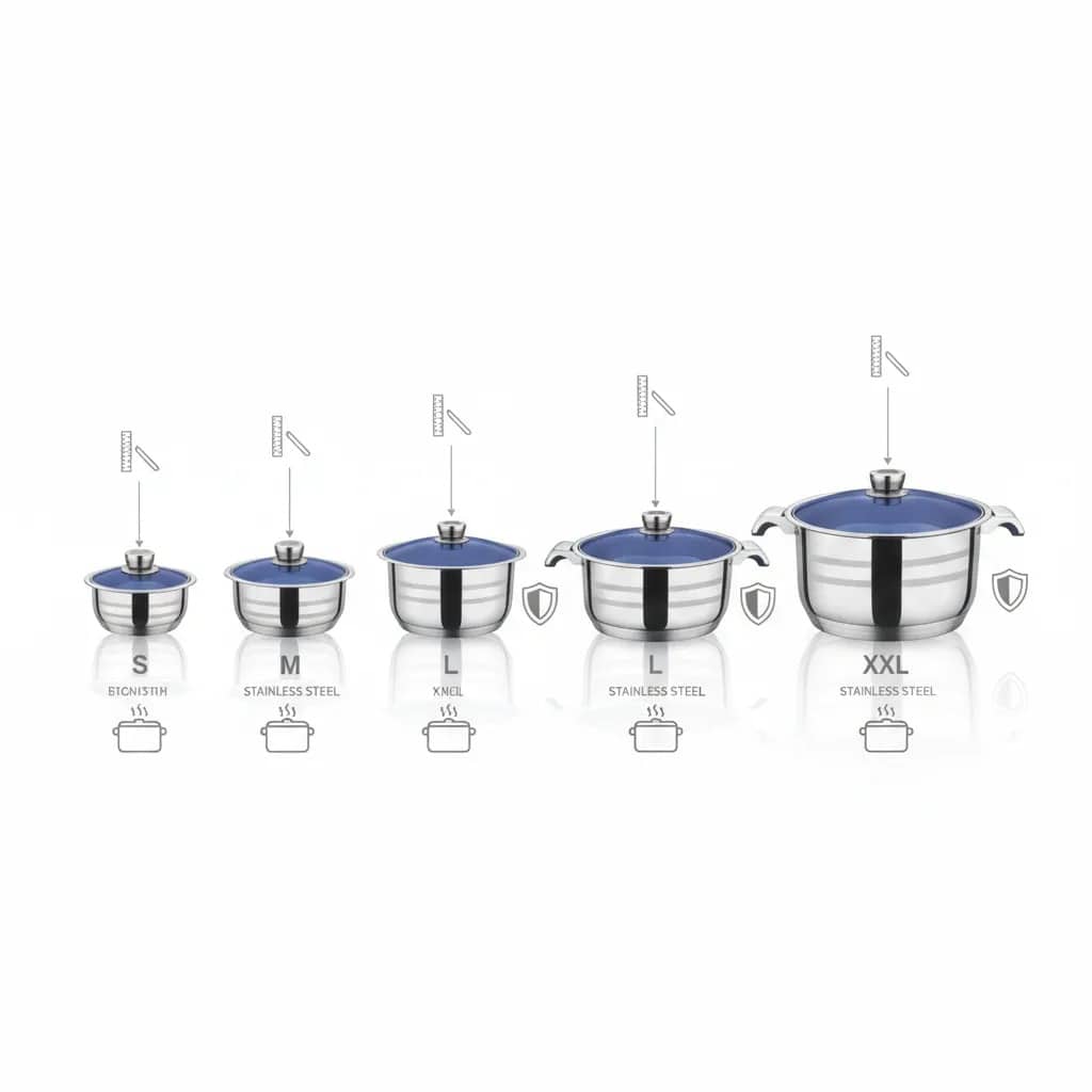 120-Piece Stainless Steel Cookware Set – Complete Luxury Kitchen Solution 🍳✨