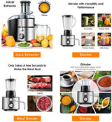 Minmax 4-in-1 Electric Blender – Juice Extractor, Grinder & Chopper