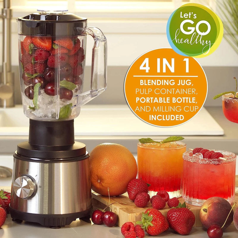 Minmax 4-in-1 Electric Blender – Juice Extractor, Grinder & Chopper