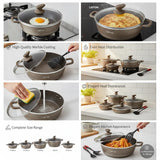 The Ultimate 12-Piece Marble Cookware Set by LEFON – Safe, Durable & Easy-to-Clean