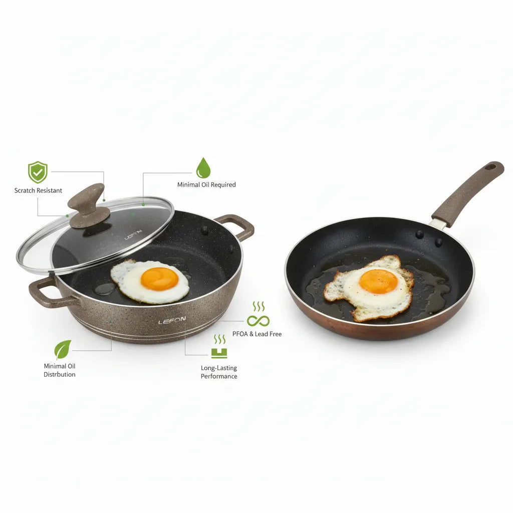 The Ultimate 12-Piece Marble Cookware Set by LEFON – Safe, Durable & Easy-to-Clean