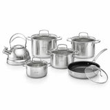 Professional 12-Piece Stainless Steel Cookware Set – Durable Non-Stick Performance