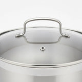 Professional 12-Piece Stainless Steel Cookware Set – Heavy-Duty Pots & Pans with Heat-Resistant Glass Lids🍽️🔥