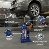 WADFOW 12 Ton Hydraulic Bottle Jack WHJ1512 – Heavy-Duty Power with Maximum Stability 💪