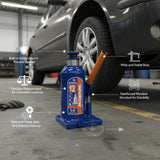 WADFOW 12 Ton Hydraulic Bottle Jack WHJ1512 – Heavy-Duty Power with Maximum Stability 💪
