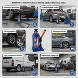 WADFOW 12 Ton Hydraulic Bottle Jack WHJ1512 – Heavy-Duty Power with Maximum Stability 💪