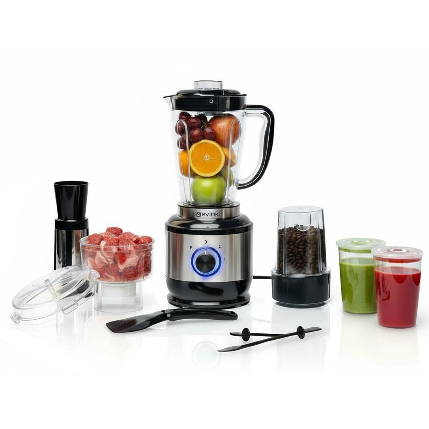 Evimki 12-in-1 Powerful Blender & Food Processor: 3000W Heavy-Duty Kitchen System ⚡🥤