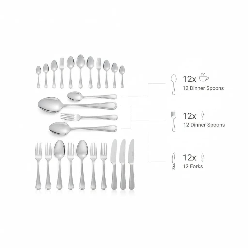 120-Piece Stainless Steel Cookware Set – Complete Luxury Kitchen Solution 🍳✨