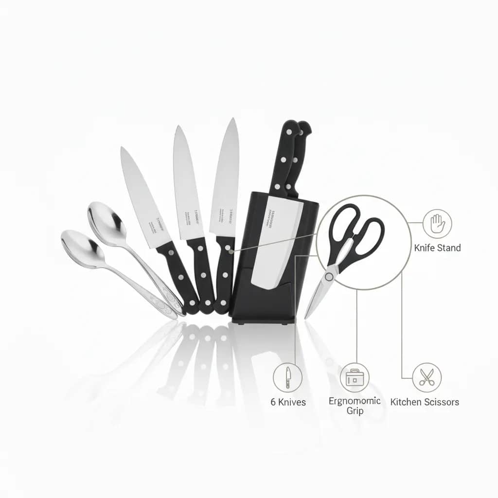 120-Piece Stainless Steel Cookware Set – Complete Luxury Kitchen Solution 🍳✨