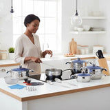 120-Piece Stainless Steel Cookware Set – Complete Luxury Kitchen Solution 🍳✨
