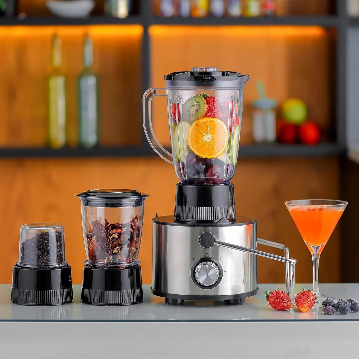 Minmax 4-in-1 Electric Blender – Juice Extractor, Grinder & Chopper