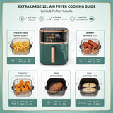 🔥 12L Air Fryer – Powerful 1700W Healthy Cooking Machine