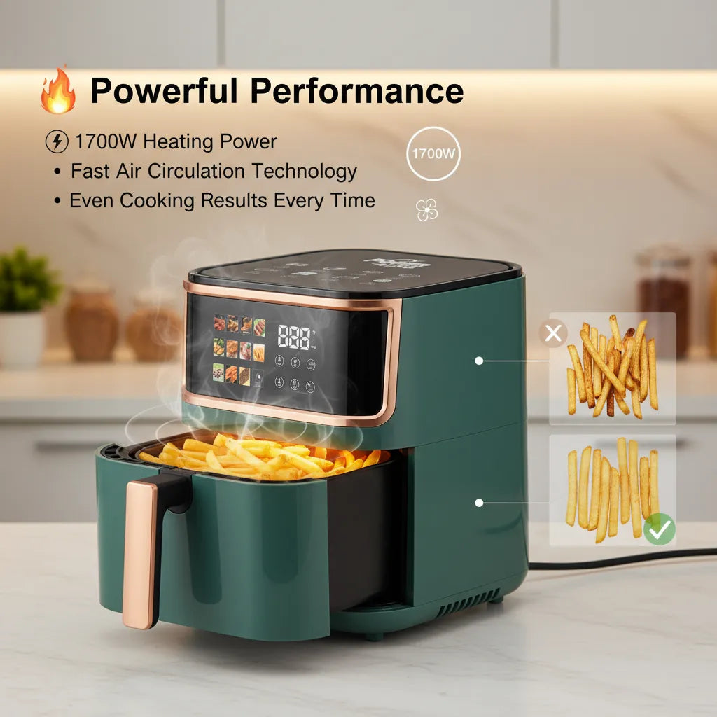 🔥 12L Air Fryer – Powerful 1700W Healthy Cooking Machine