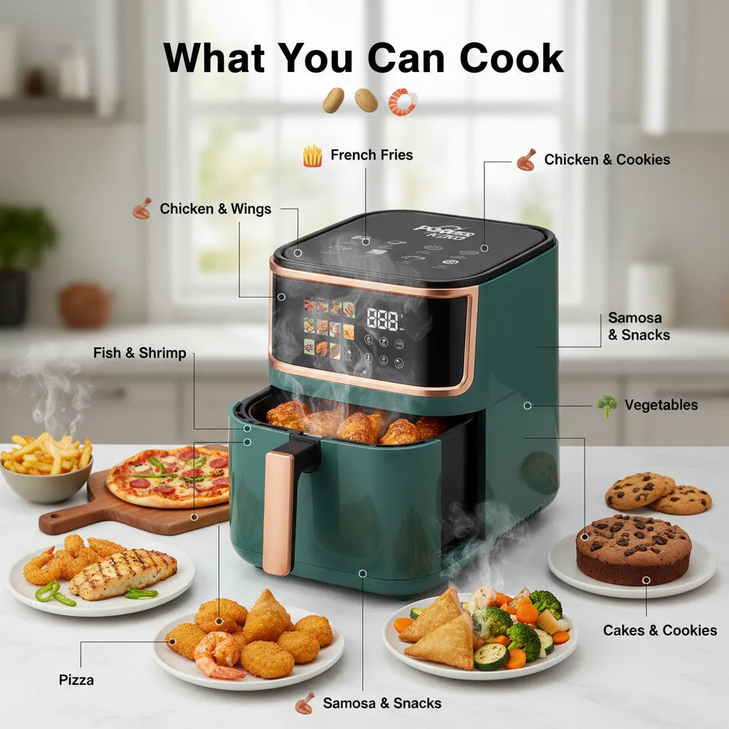 🔥 12L Air Fryer – Powerful 1700W Healthy Cooking Machine