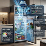 H&A 250L Compact Double-Door Refrigerator – Energy-Efficient Fridge for Small Spaces