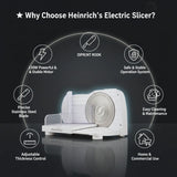 🧀 High-Performance 150W Electric Slicer – 17 cm Blade for Perfect Results Every Time