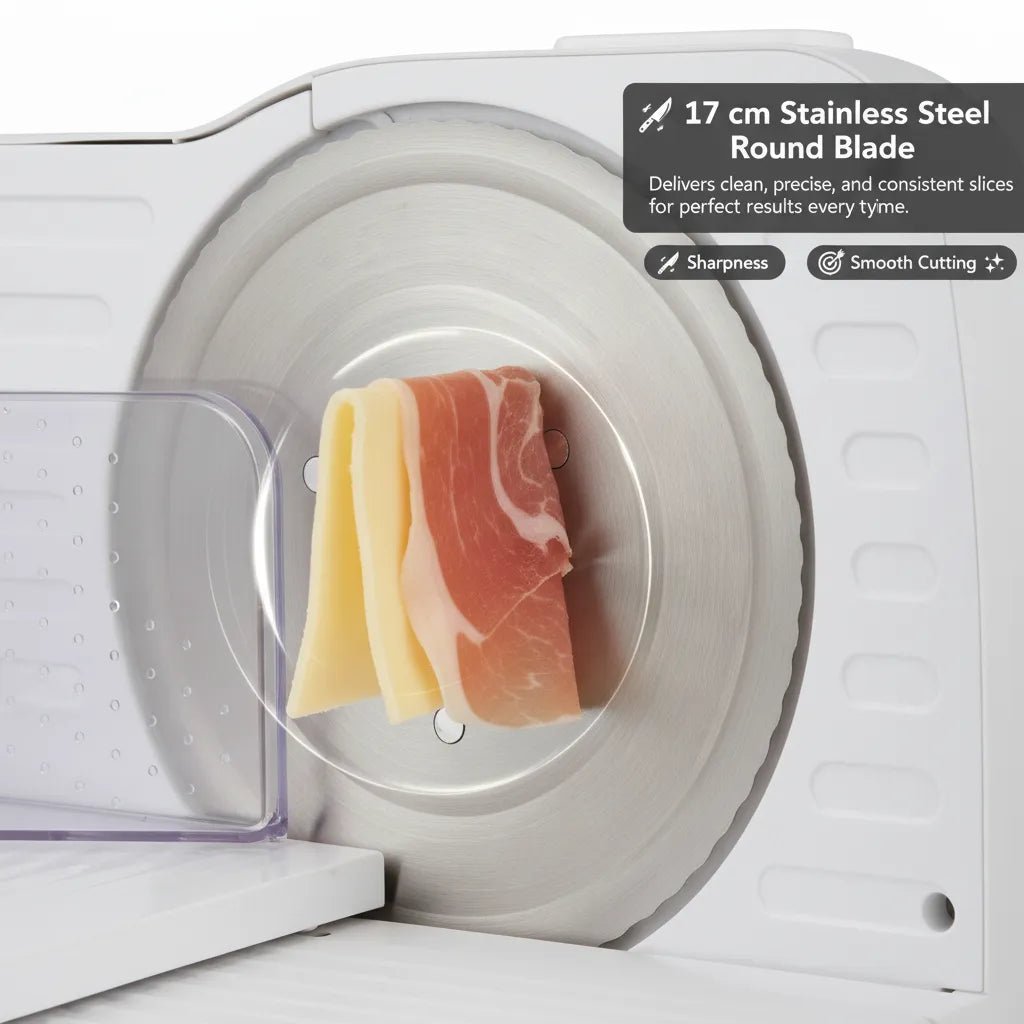 🧀 High-Performance 150W Electric Slicer – 17 cm Blade for Perfect Results Every Time