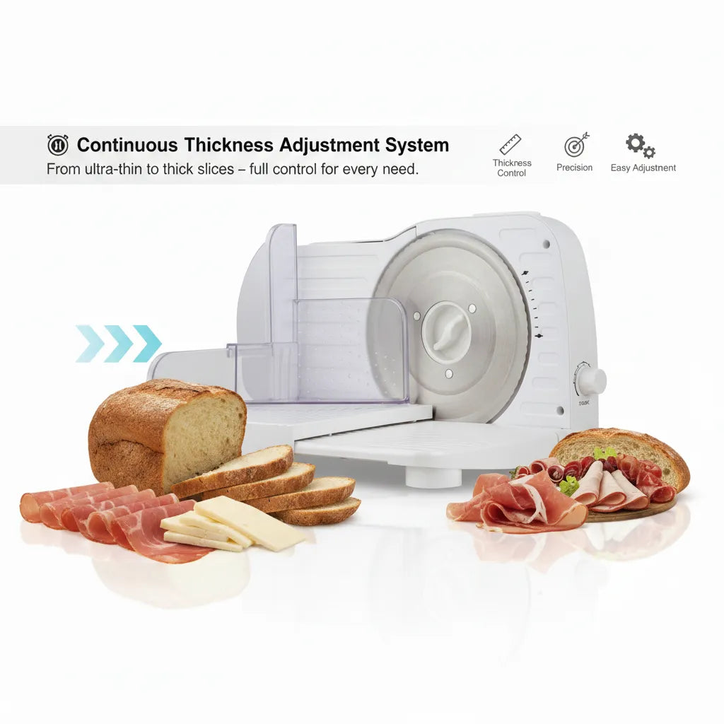 🧀 High-Performance 150W Electric Slicer – 17 cm Blade for Perfect Results Every Time