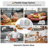 🧀 High-Performance 150W Electric Slicer – 17 cm Blade for Perfect Results Every Time