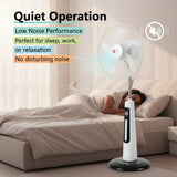 16-Inch Solar Rechargeable Standing Fans (2-Pack) with LED Light & USB Ports – Perfect Home Comfort ☀️💡💨