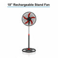 Supernova18" Rechargeable Stand Fan – Solar Ready & Brushless DC Motor for Uninterrupted Cooling