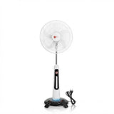 🔥 18-Inch Rechargeable Standing Fan with LED Light & USB Ports – Perfect Home Comfort ☀️💡