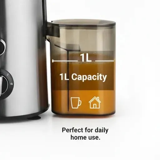 High-Performance 1L Juicer with 300–350W Motor for Fast & Healthy Daily Juicing 🌿⚡