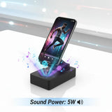 The Ultimate 2-in-1 Wireless Speaker & Phone Holder with 360° Rotation🎵📱