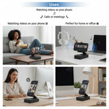 The Ultimate 2-in-1 Wireless Speaker & Phone Holder with 360° Rotation🎵📱