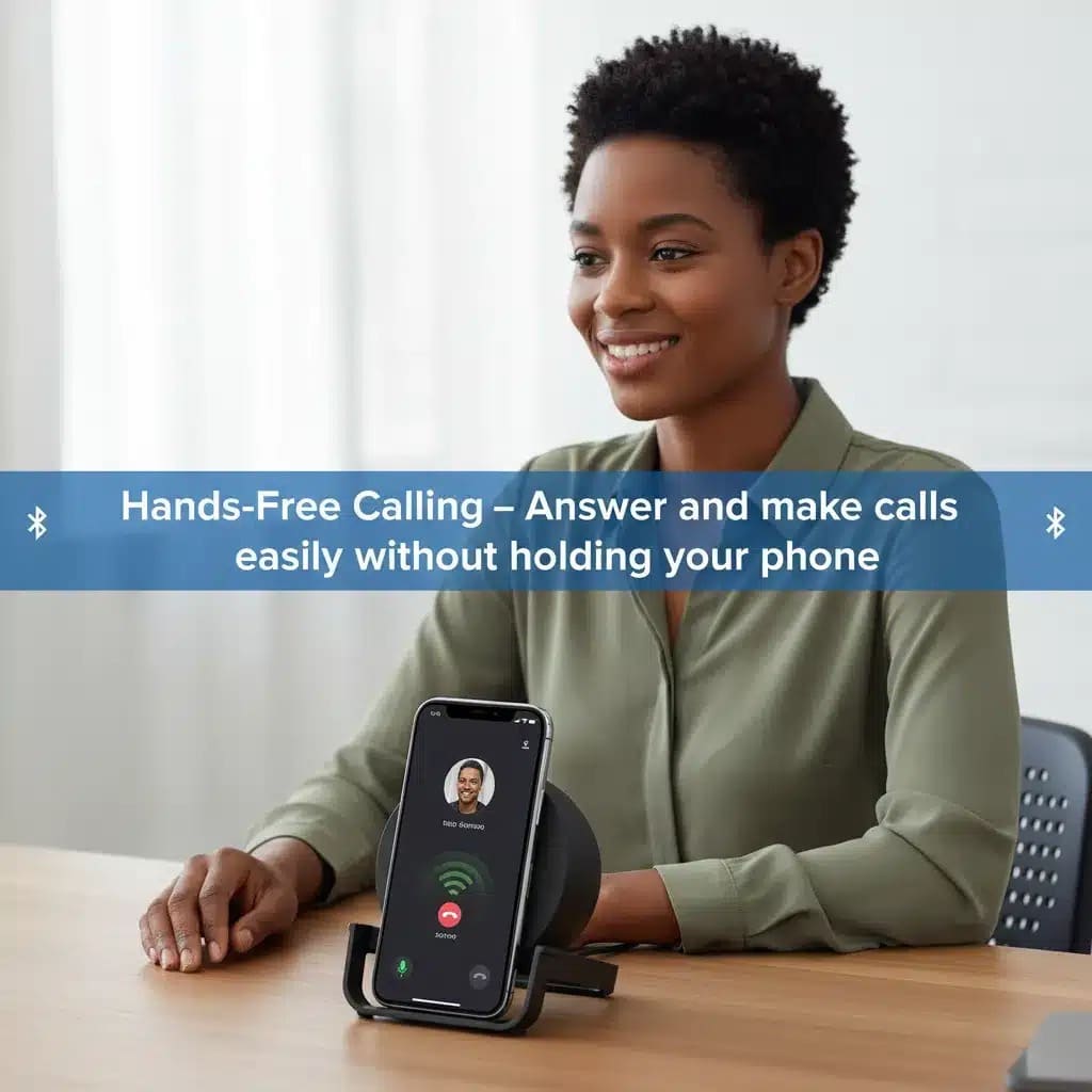 Belkin 2-in-1 Wireless Charger Stand with Built-in Bluetooth Speaker – 10W Fast Charging
