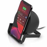 Belkin 2-in-1 Wireless Charger Stand with Built-in Bluetooth Speaker – 10W Fast Charging