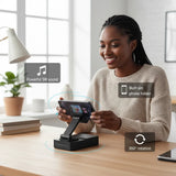 The Ultimate 2-in-1 Wireless Speaker & Phone Holder with 360° Rotation🎵📱