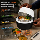 200W Multifunctional Electric Lunch Box & Food Steamer | 1L Capacity
