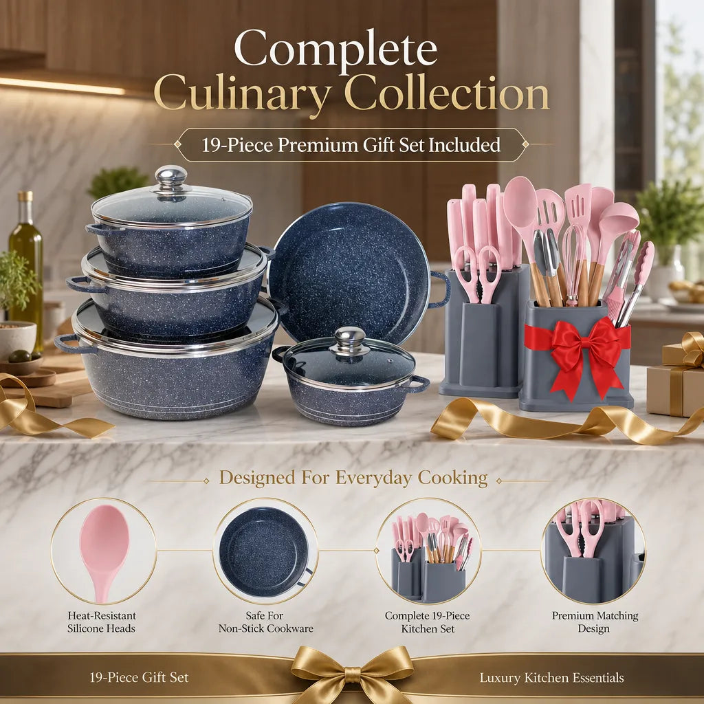 Lefon Ultimate 29-Piece Granite Set: Premium Nonstick Performance for Your Kitchen