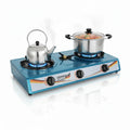 German Plus 3-Burner Gas Stove – Strong Flame, Modern Design & Energy Saving ♻️