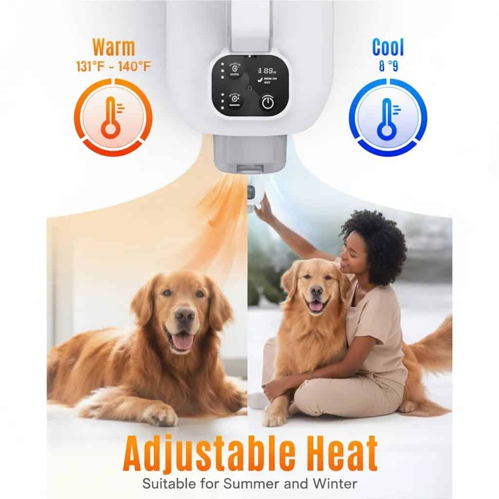 3-in-1 Pet Dryer & Groomer – Powerful Hair Vacuum for Dogs & Cats 🐶🐱