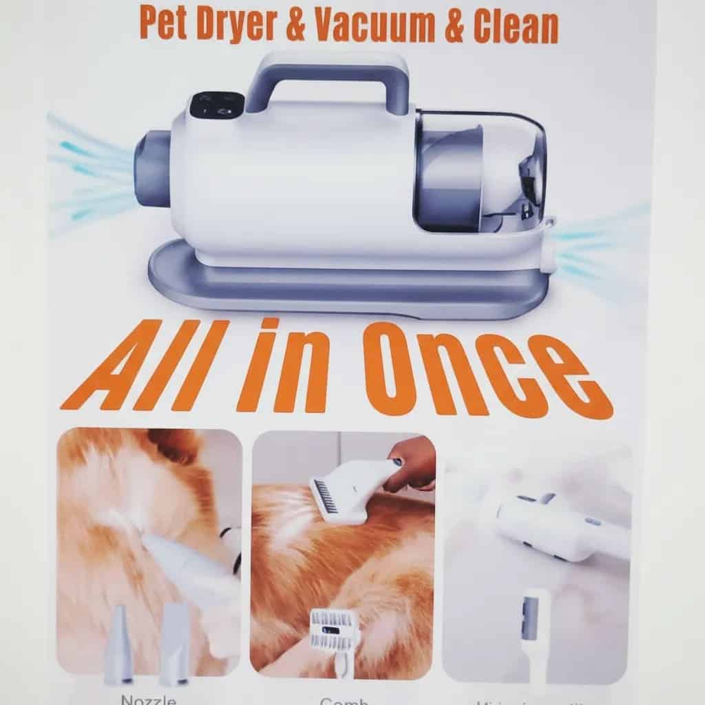 3-in-1 Pet Dryer & Groomer – Powerful Hair Vacuum for Dogs & Cats 🐶🐱